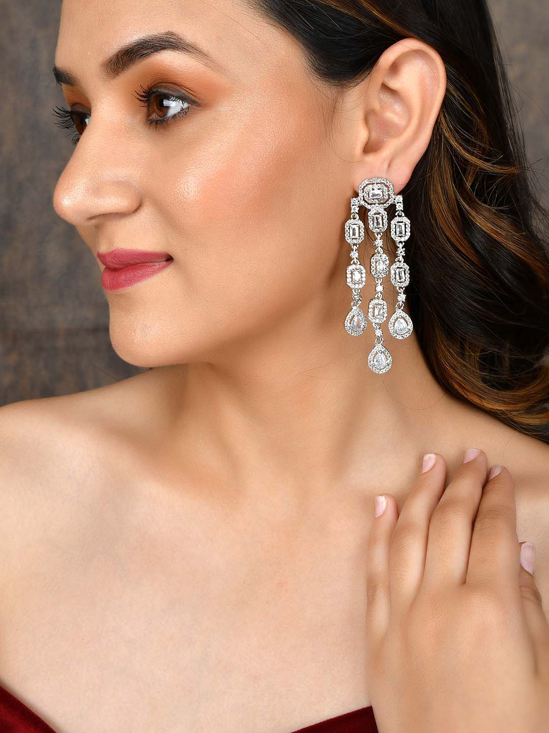 American diamond sales earrings online