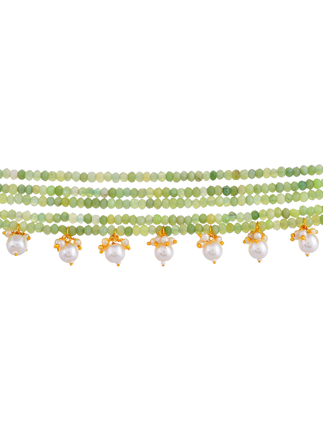 Multicolored Beaded Necklace with Pearl Accents