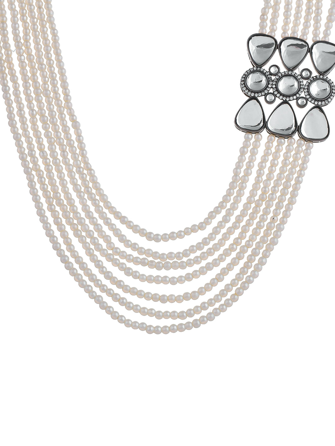 Exquisite multi-strand pearl necklace