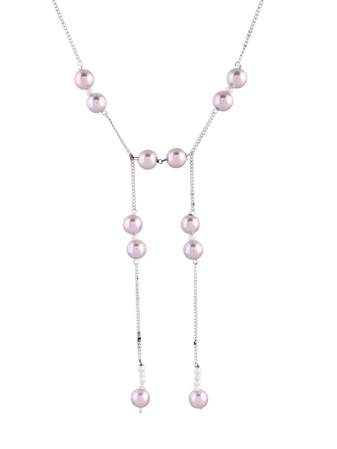 Stylish Double Layer Pearl Chain Necklace For Women & Girls | Daily Wear, Western & Casual Jewellery