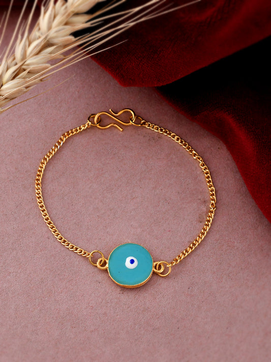 Enamelled Mini Evil Eye Charm Bracelets for Women Online