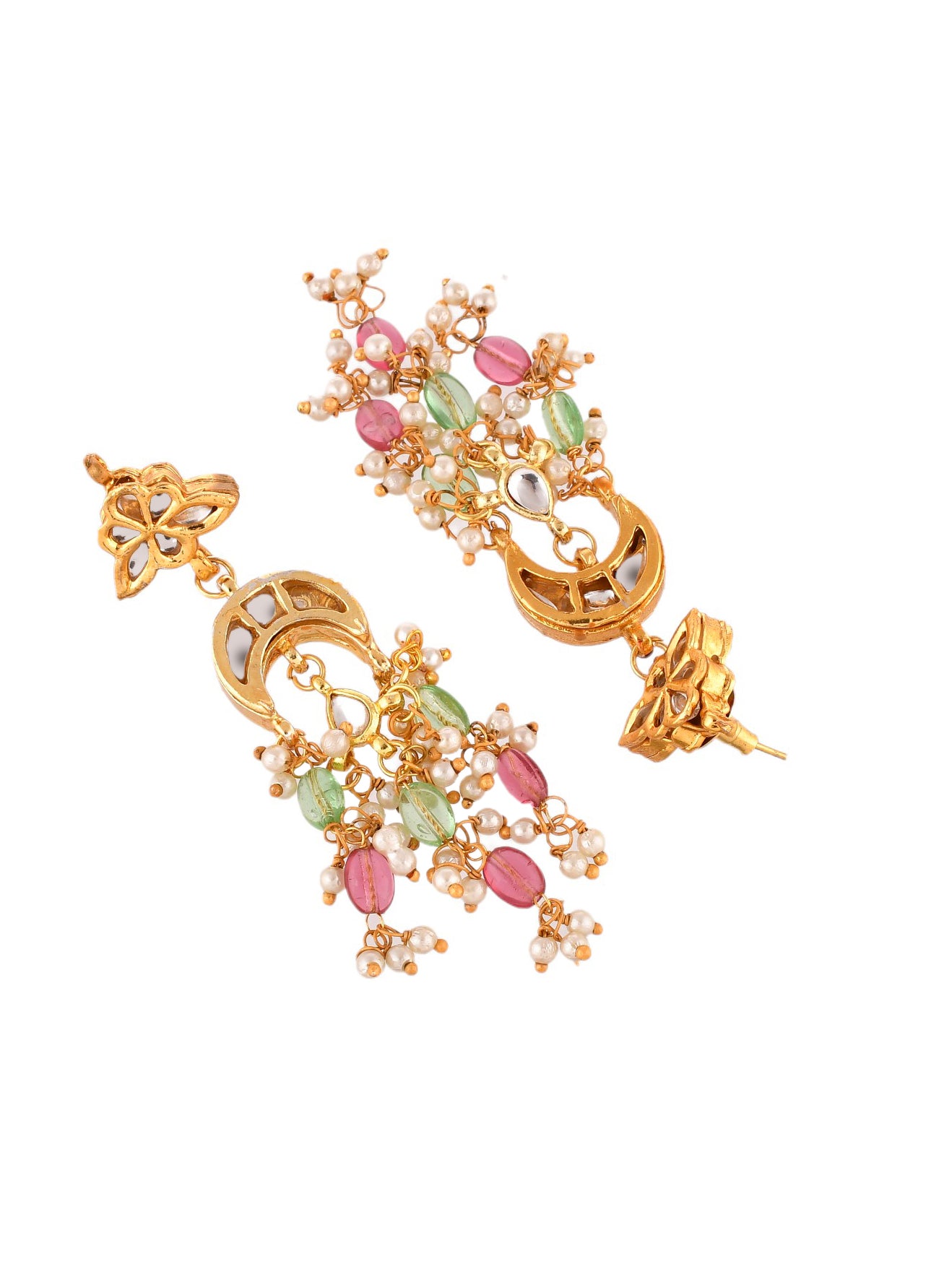 Trendy Kundan Gold Plated Wedding Pearl Choker jewellery Set