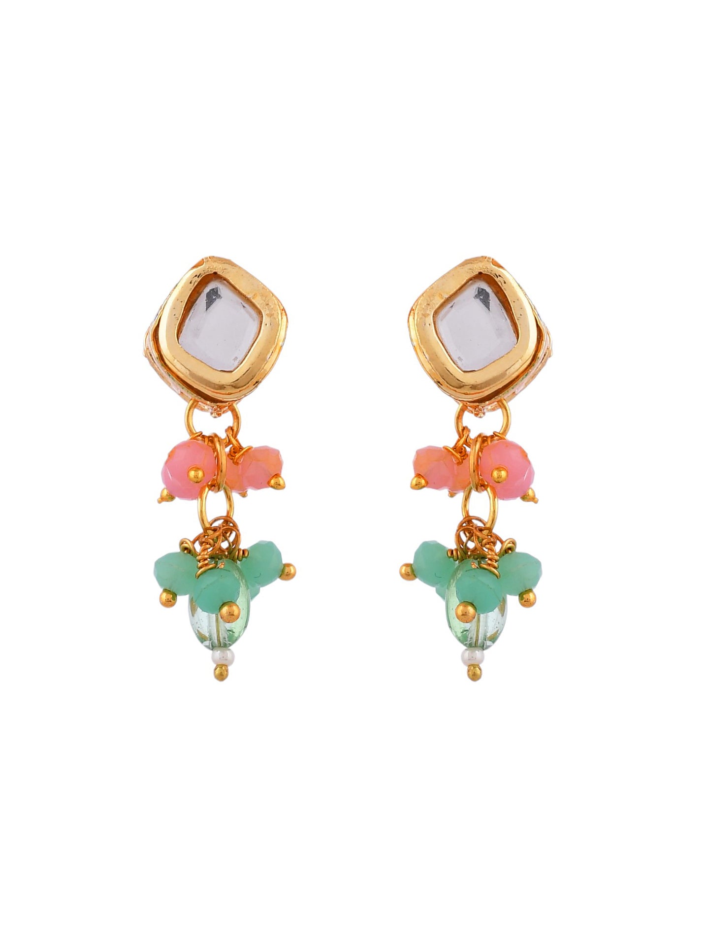 Long Layered Multi beaded kundan with pearl Jewellery Set