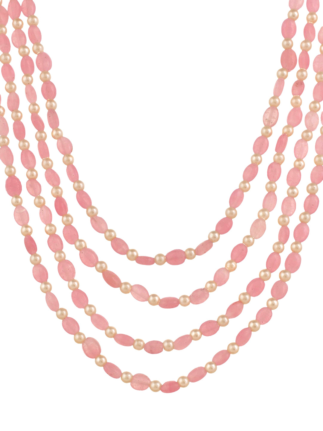 Pear beaded long Layered Necklace for women