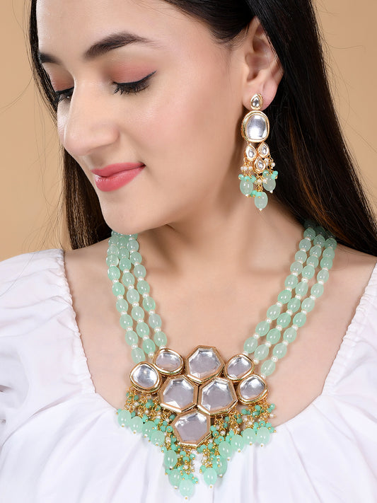 Gold Plated Kundan Long Layered Jewellery Sets for Women Online