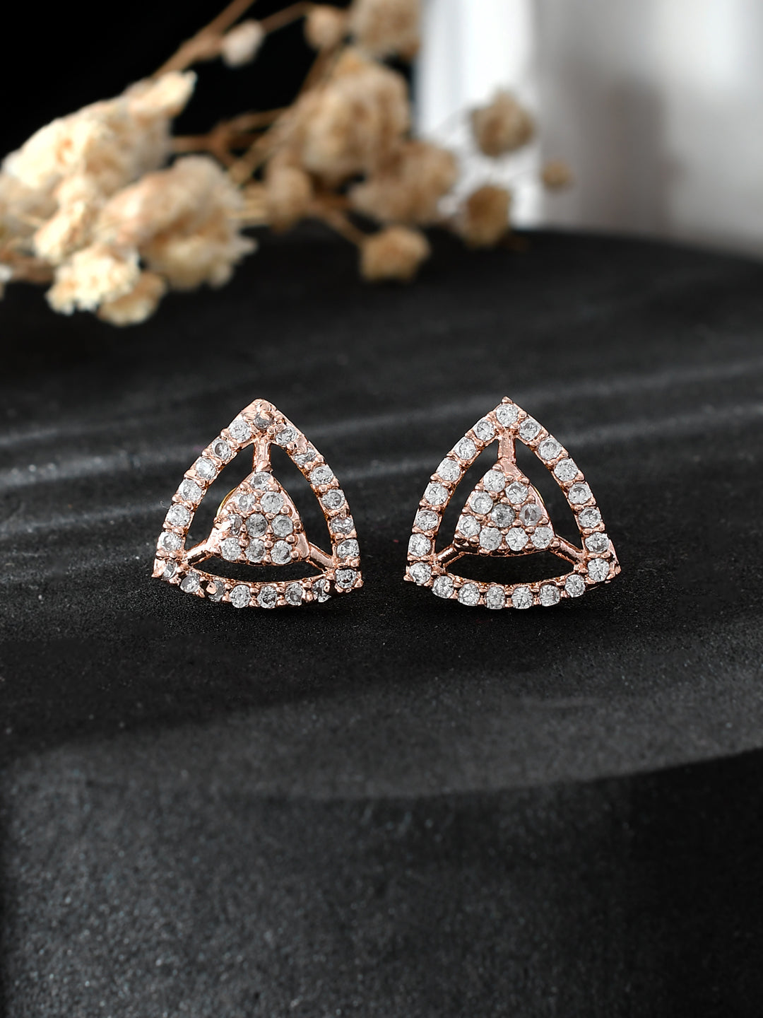 Buy Simple American Diamond Stud Earrings for Women Online at