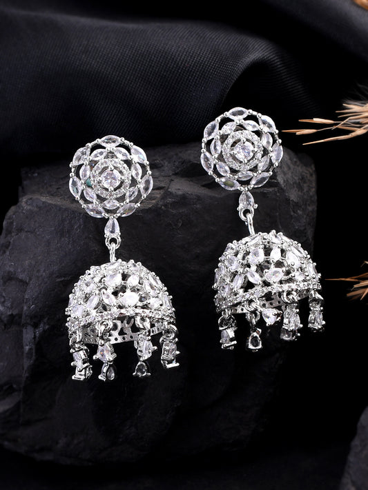 American Diamond Jhumka Earrings for Women Online