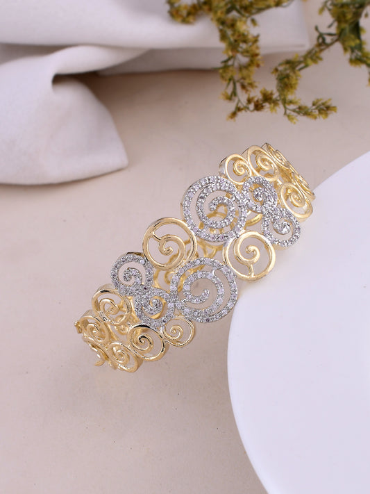 American Diamond Ethnic Rose Gold Plated Bracelets for Women Online