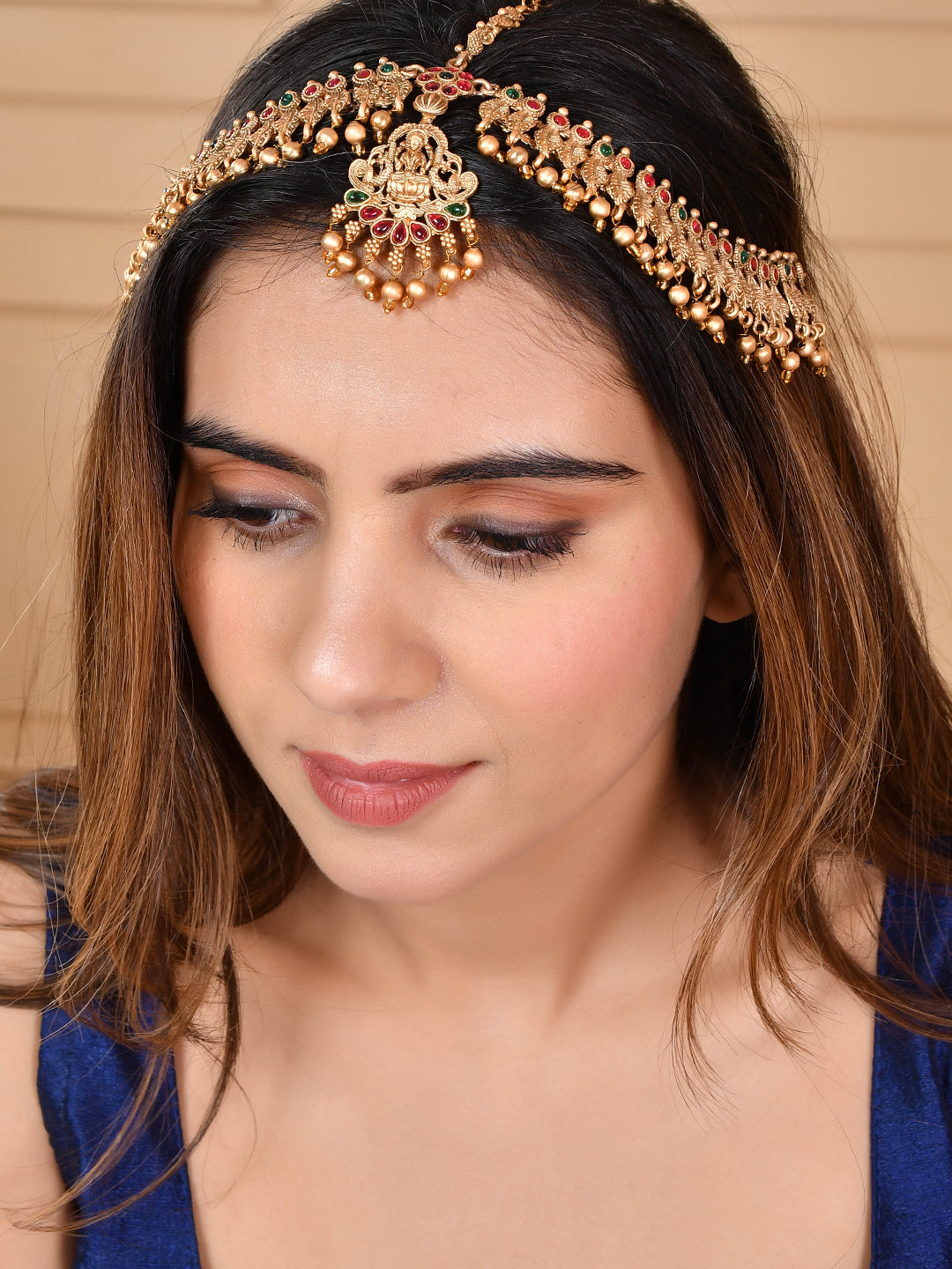 South Indian Temple Head Jewellery Matha Patti For Women