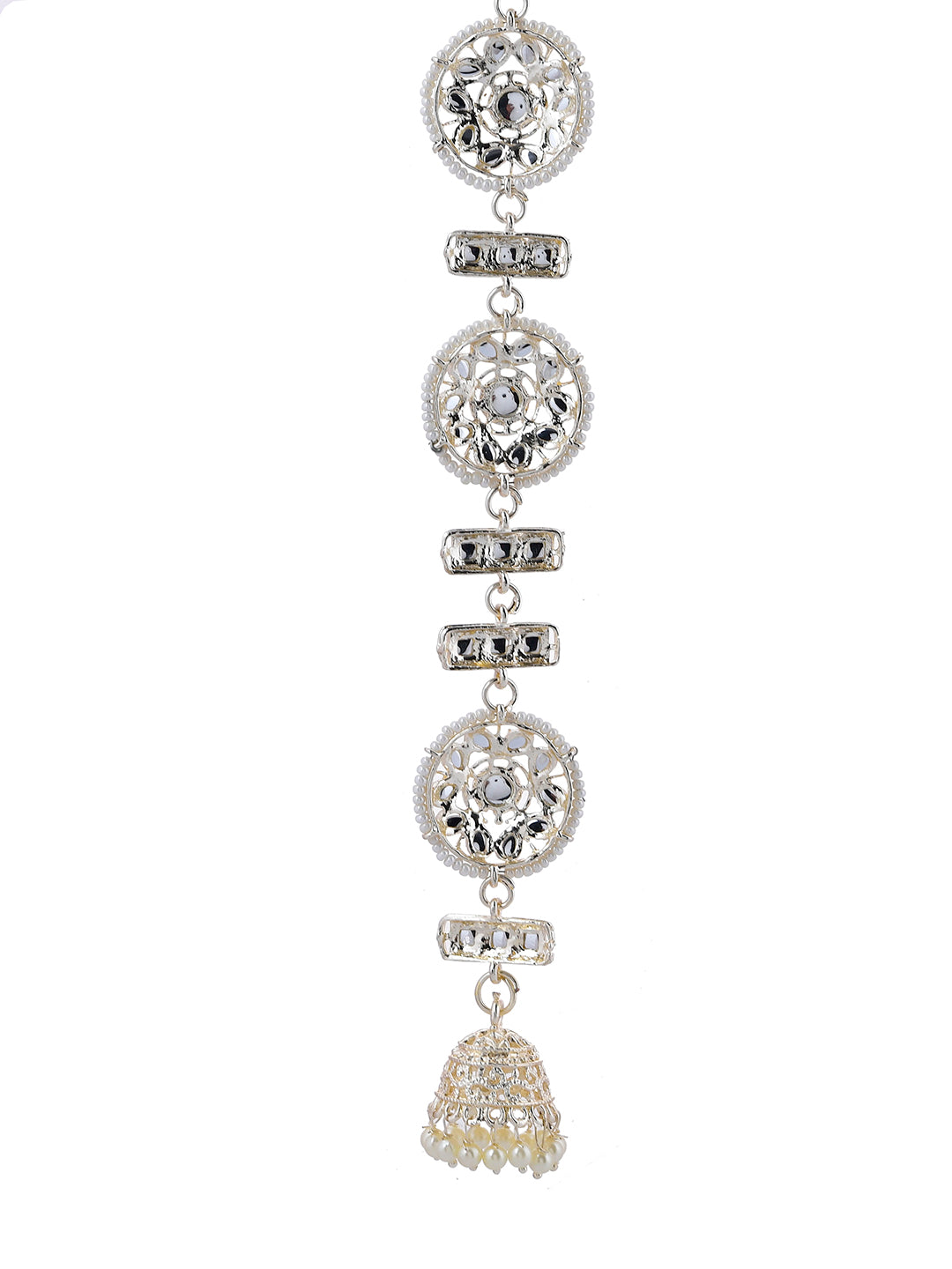 Long Braid Kundan Hair Accessory For Women