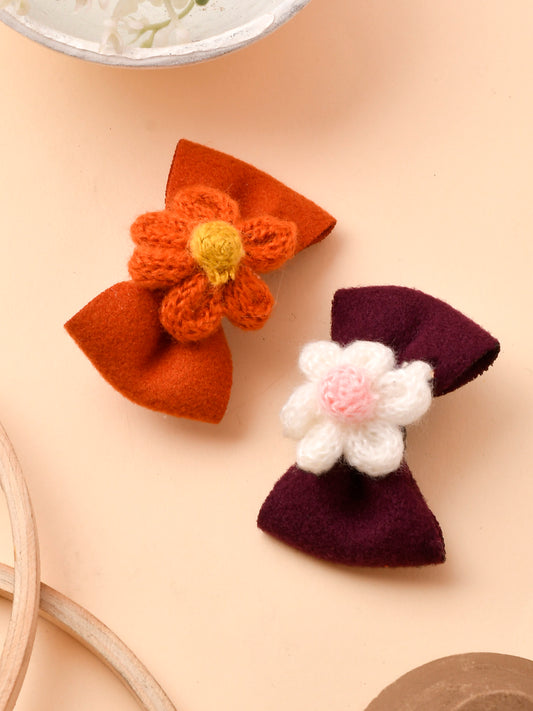Set of 2 Bow Hair Clip Accessory - Hair Accessories for Women Online