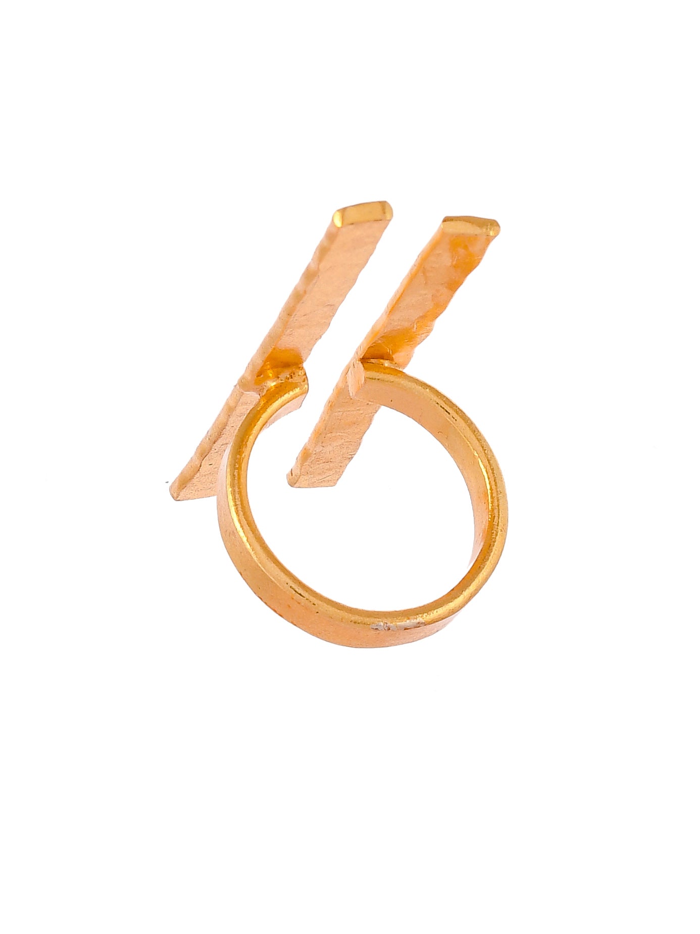 Gold plated celtic Adjustable Finger Ring