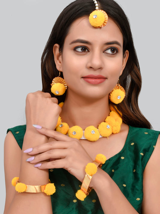 Haldi Artificial Flower Jewellery Sets for Women Online