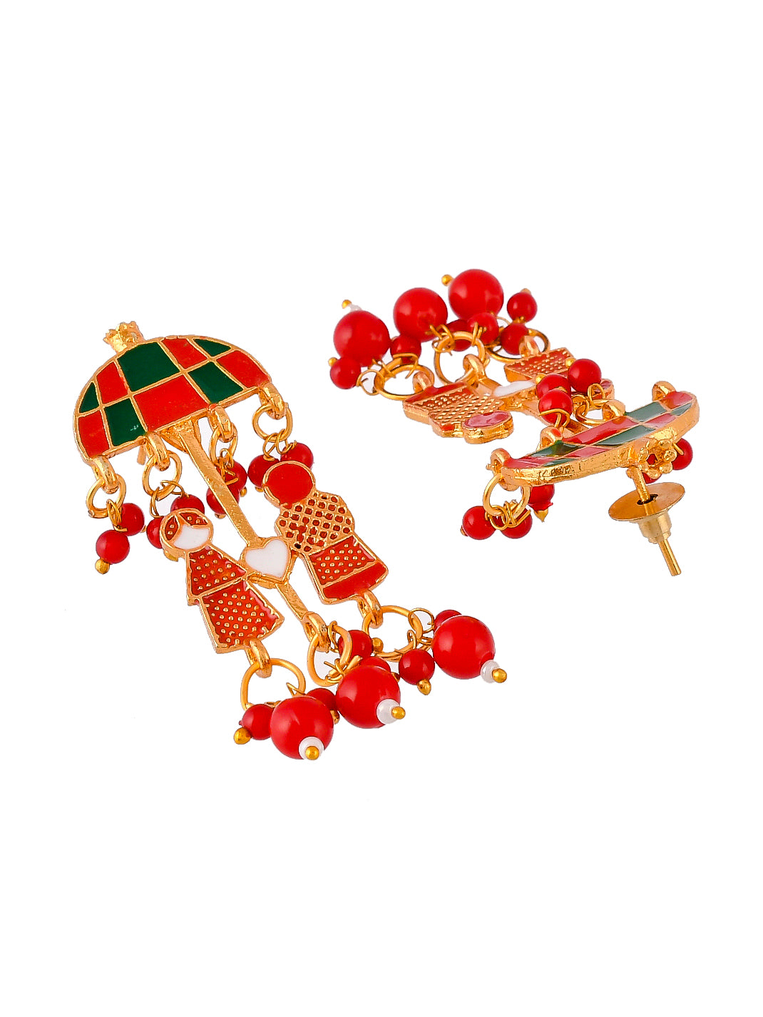 Gold plated pearl Jewellery Set