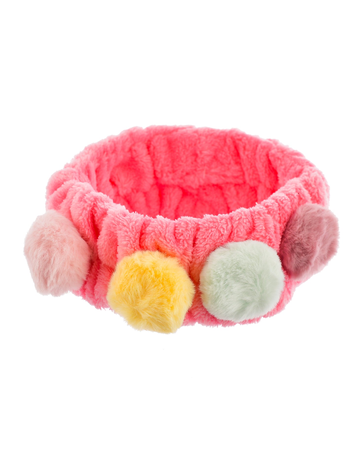 Color Ball Fur Stretchable Hairband