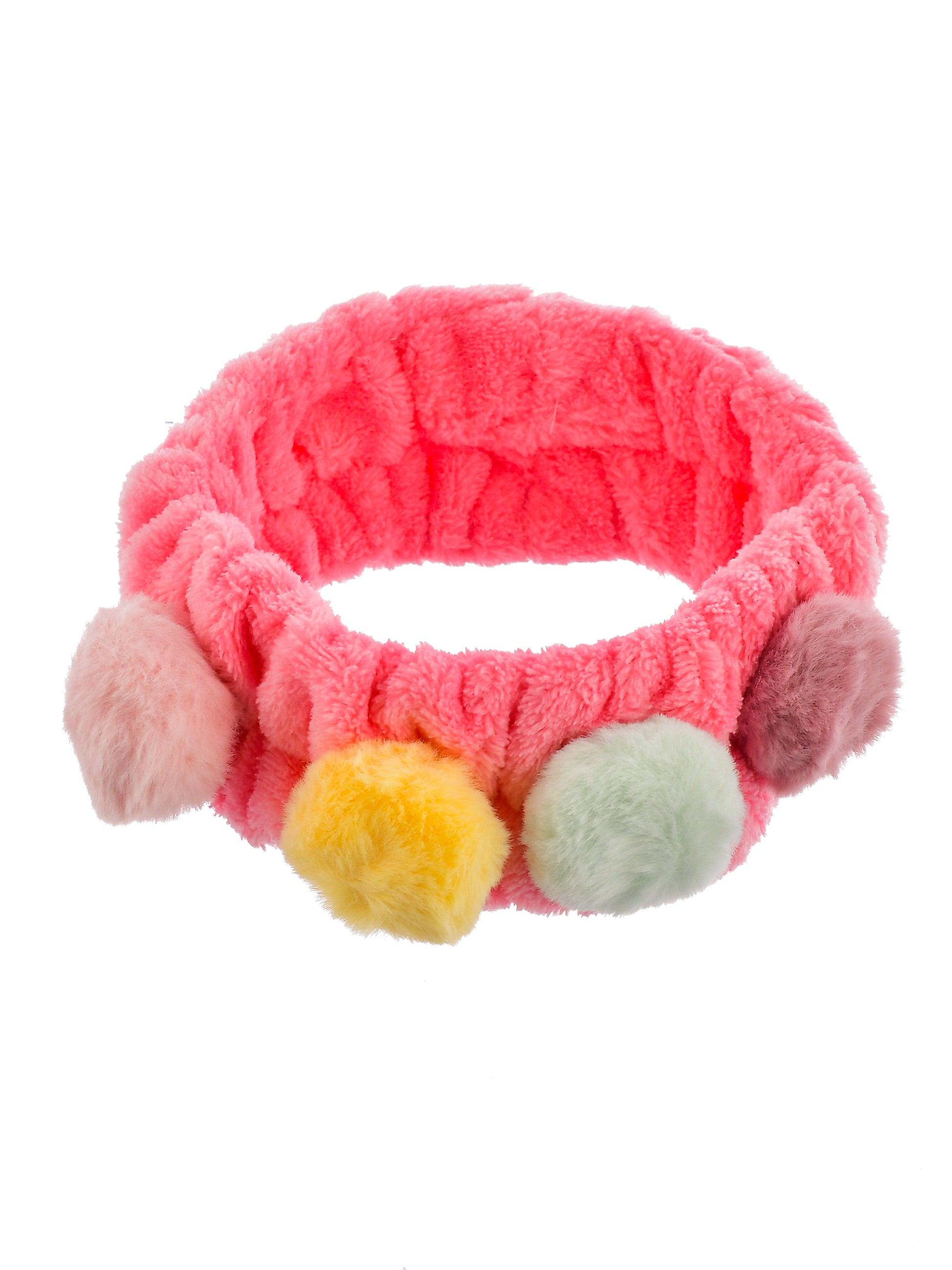 Color Ball Fur Stretchable Hairband
