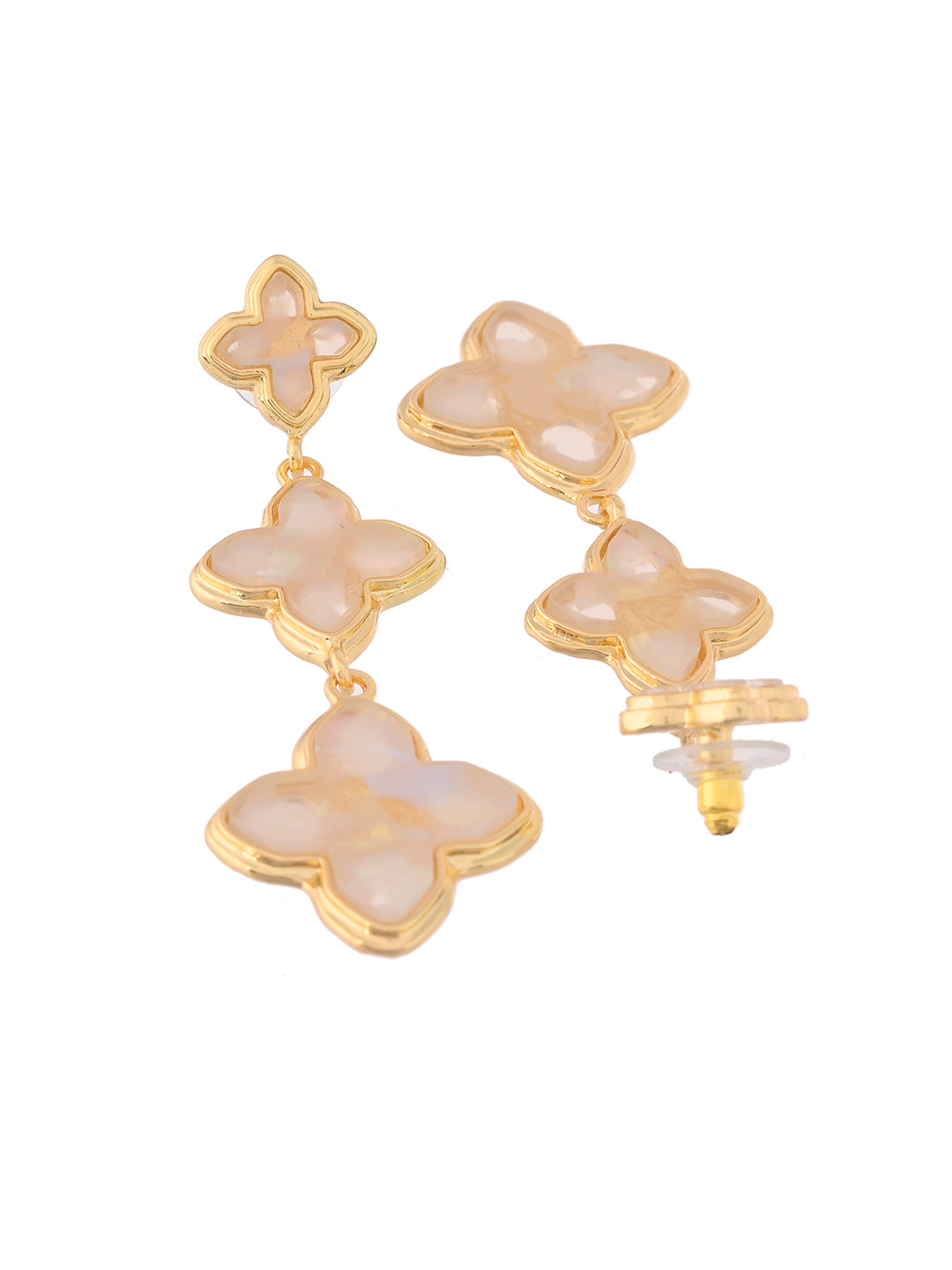 Silver Hoop Earrings | Polished Beaded Earrings For Women