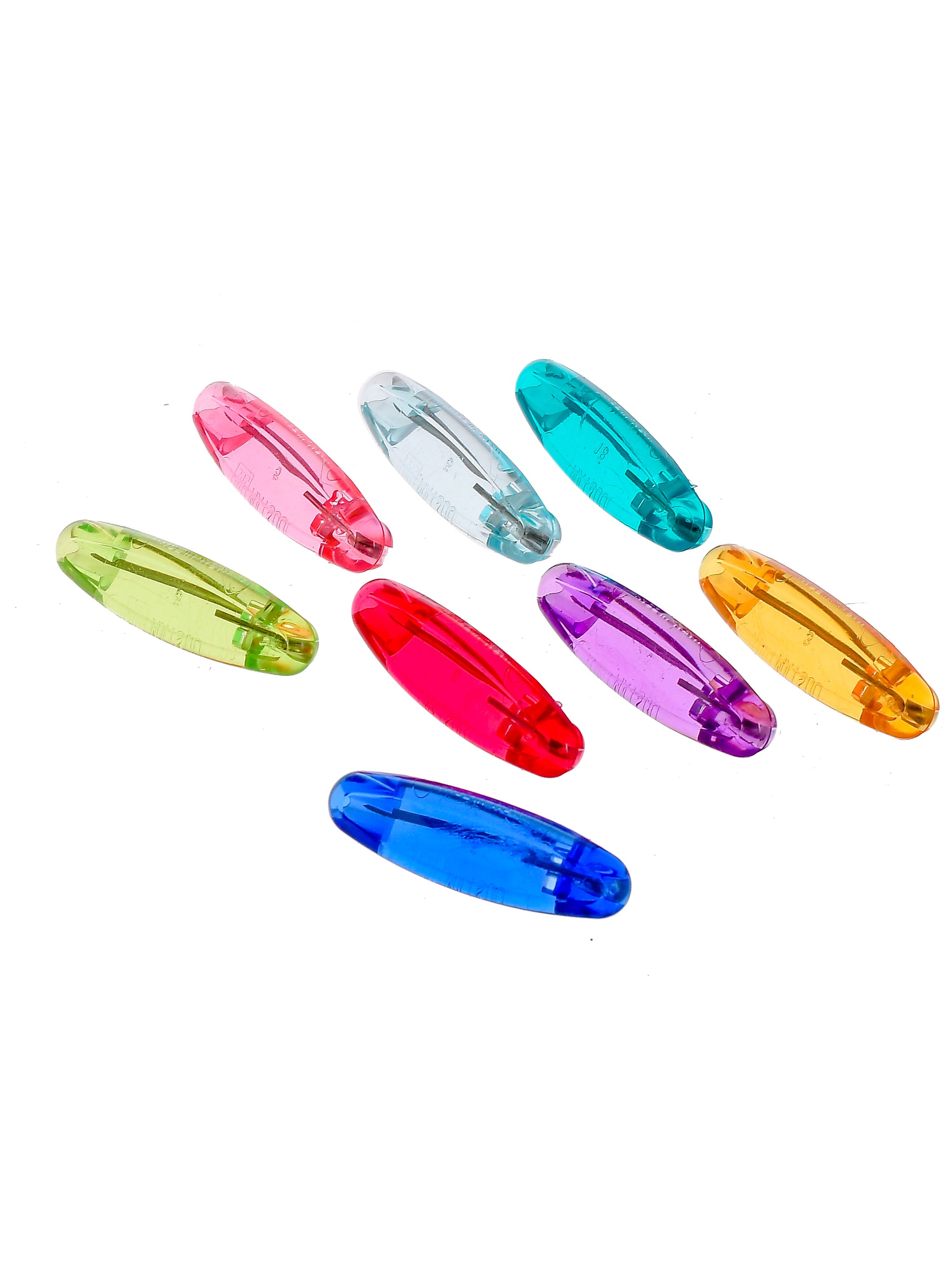 Set of 8 Multi-color Acrylic Saree Pins