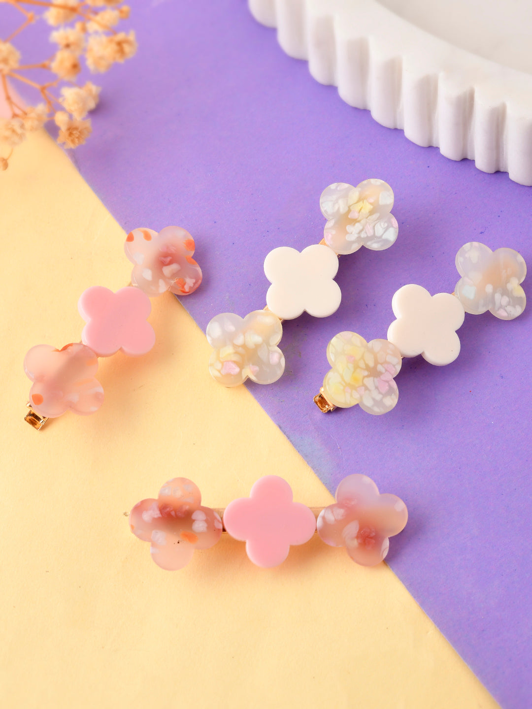 Designer Hair Pins (Set of 4) | Hair Accessories For Women & Girls