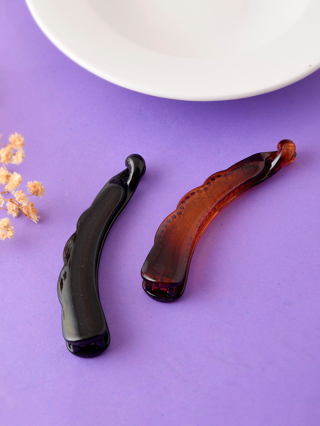 Banana Hair Clutcher( Set of 2) | Hair Accessories For Women & Girls