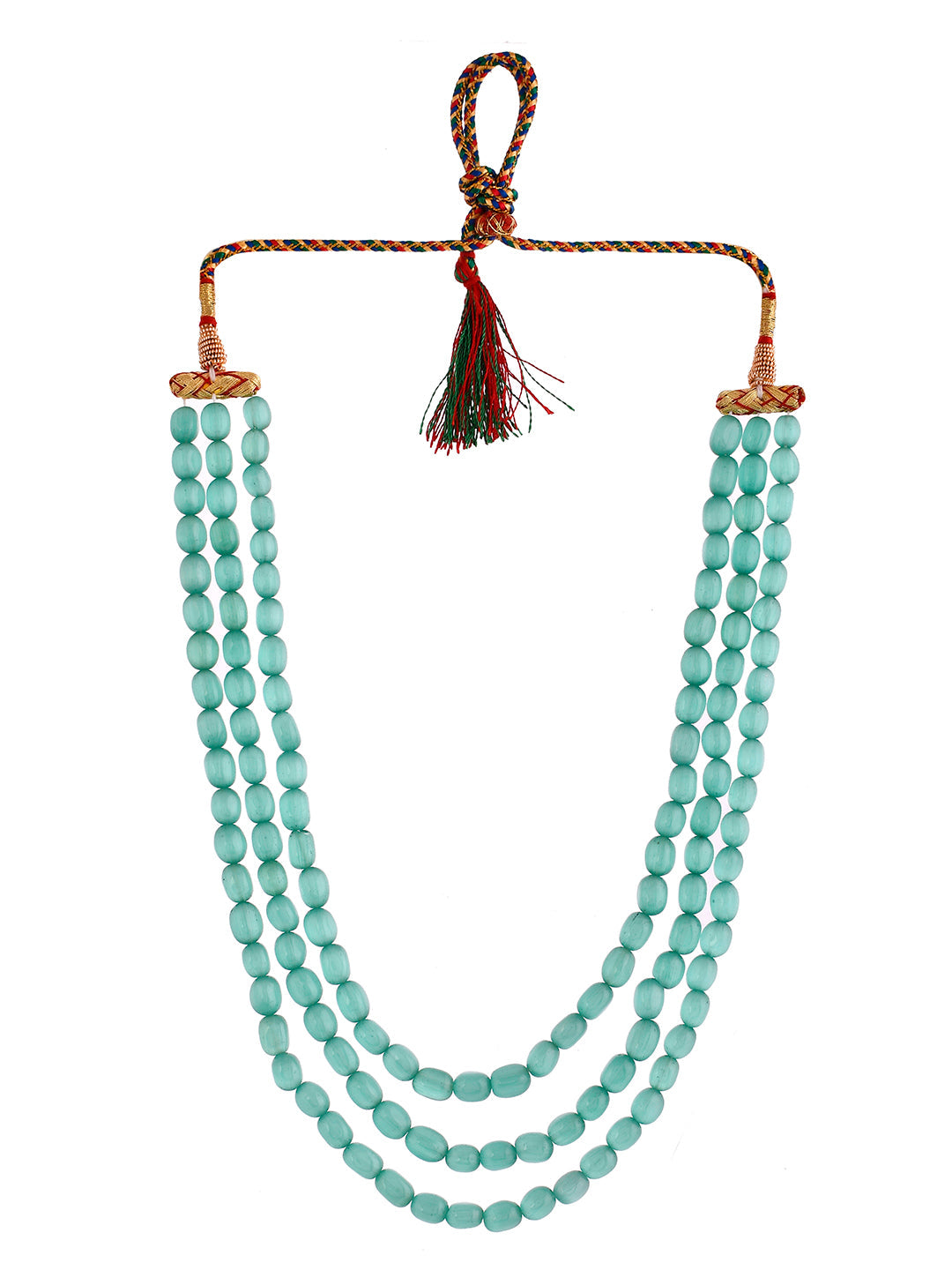 Multi Strand Turquoise Beaded Necklace For Women & Girls