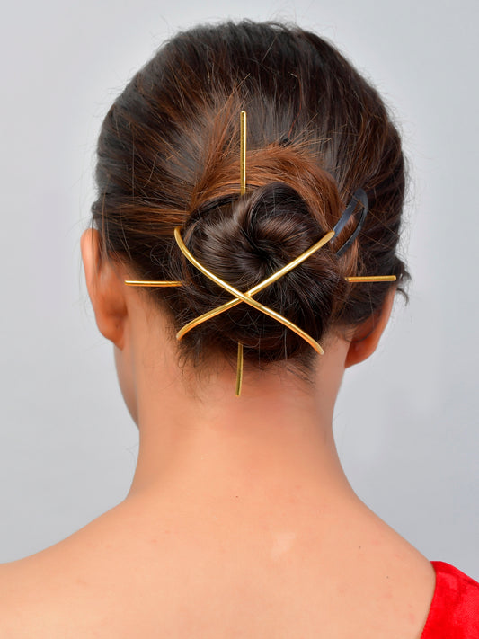 Gold Plated Aristotle Designer Hair Accessory Set Online