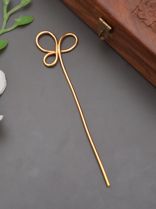 Gold Plated Trinetra Knot Hair Stick for Women Online