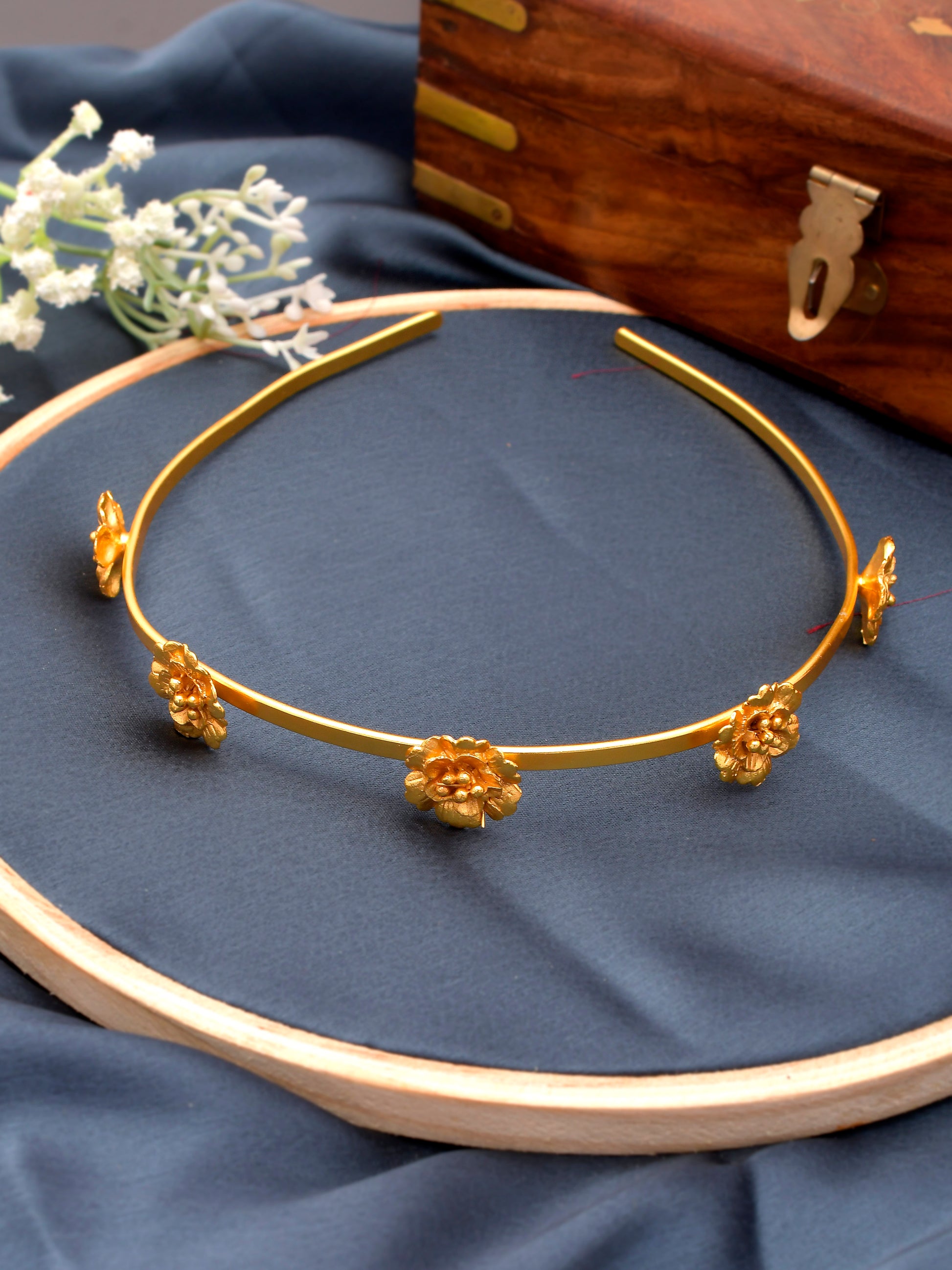 Floral Gold plated Hairband