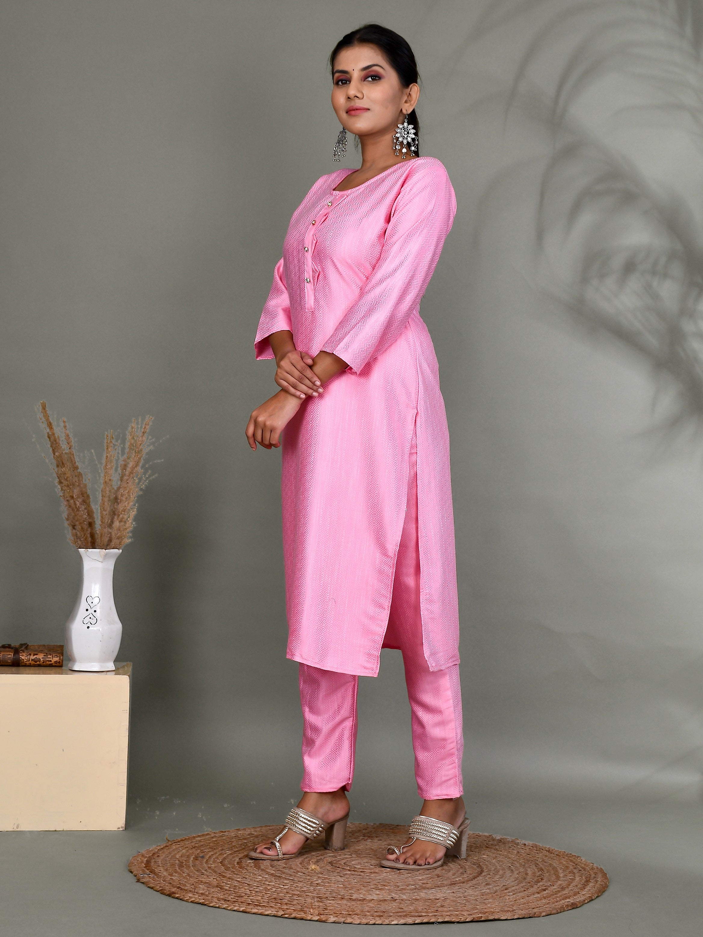 Women Kurta and Palazzo Set Viscose Rayon