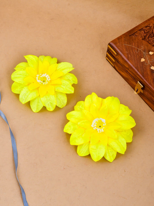 Yellow Sunflower Hair Accessory for Women Online
