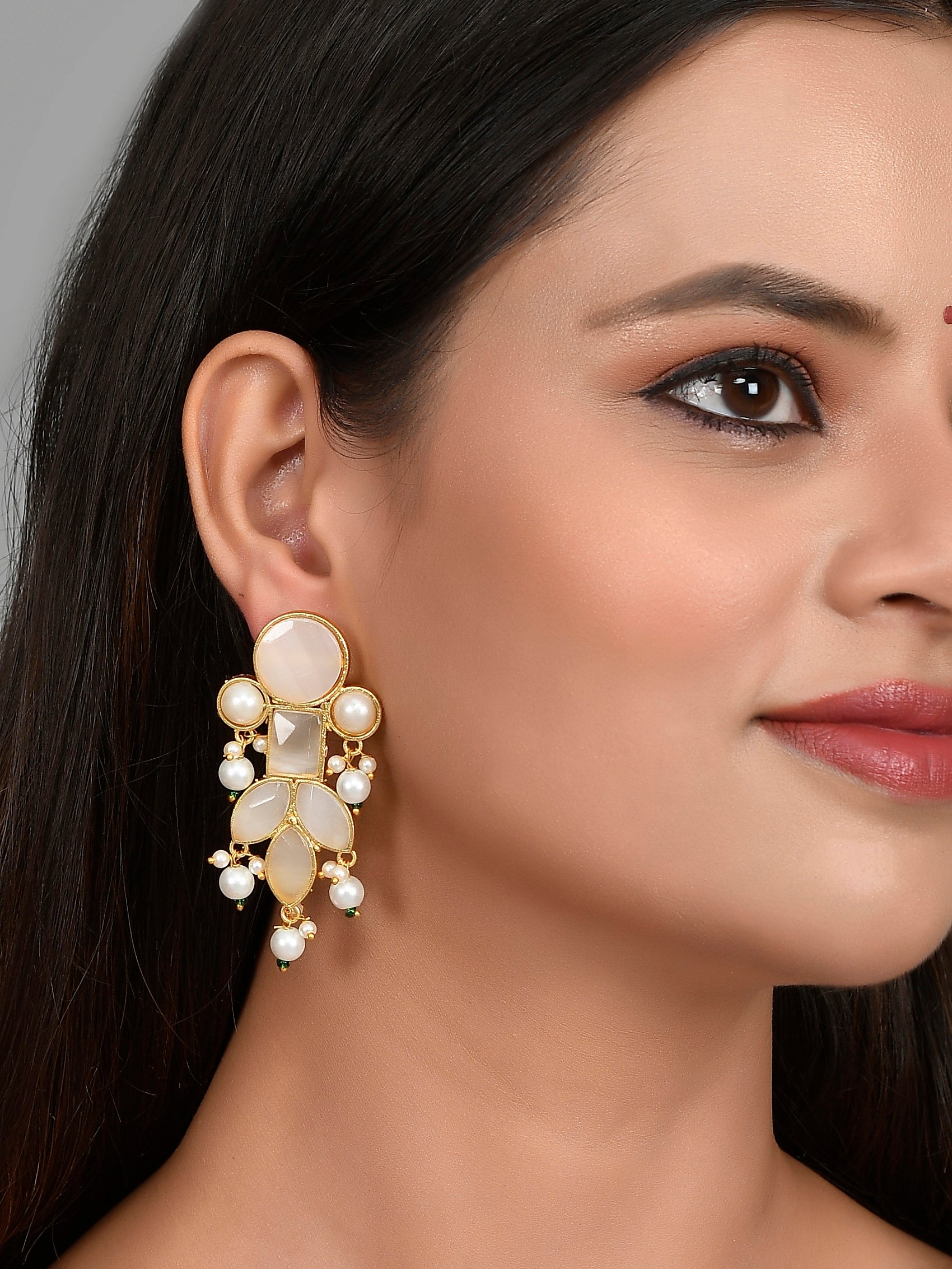Gold Plated Traditional Drop Earrings
