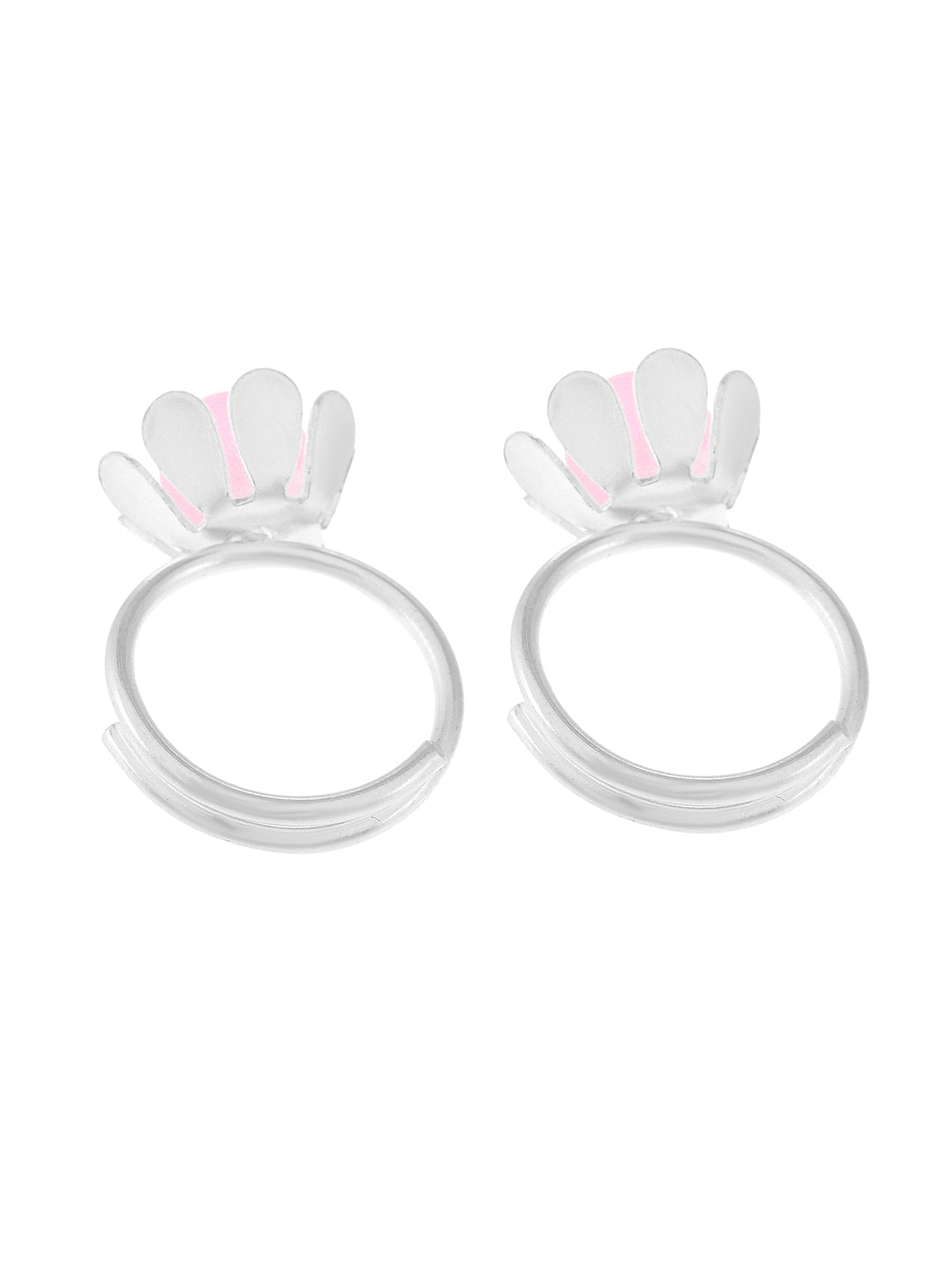 Silver Plated Floral Handcrafted toe ring