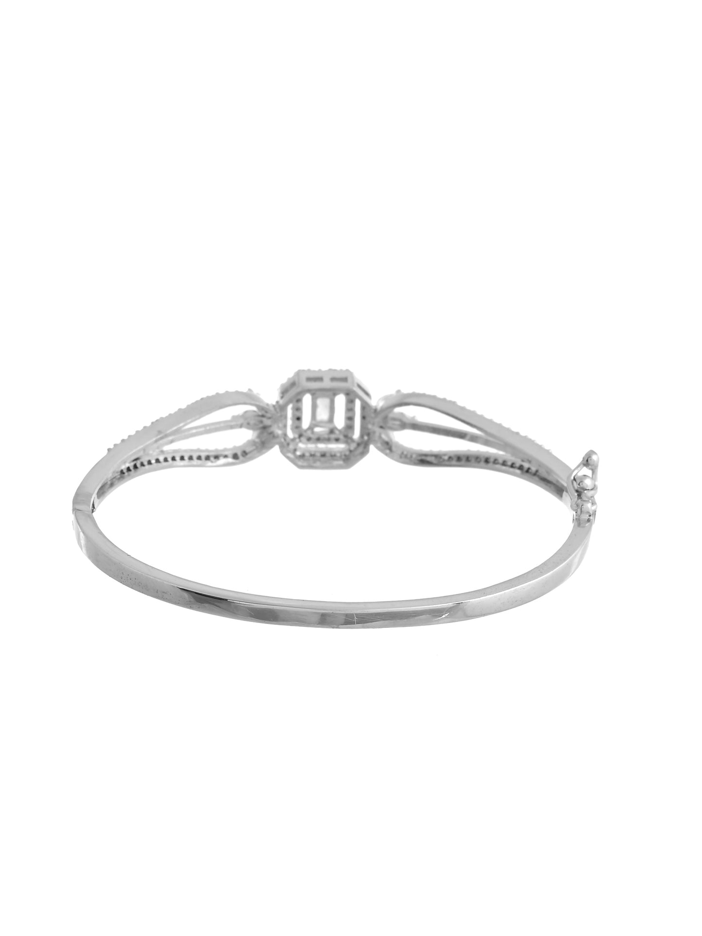 Silver Diamond-Studded Bracelet for Women | Party & AD jewellery