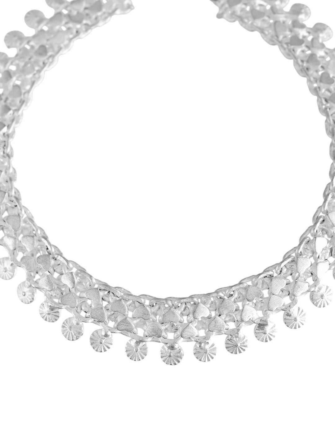 Silver-Plated Brass Daily Wear Anklet Set For Women | Ethnic Payal Set