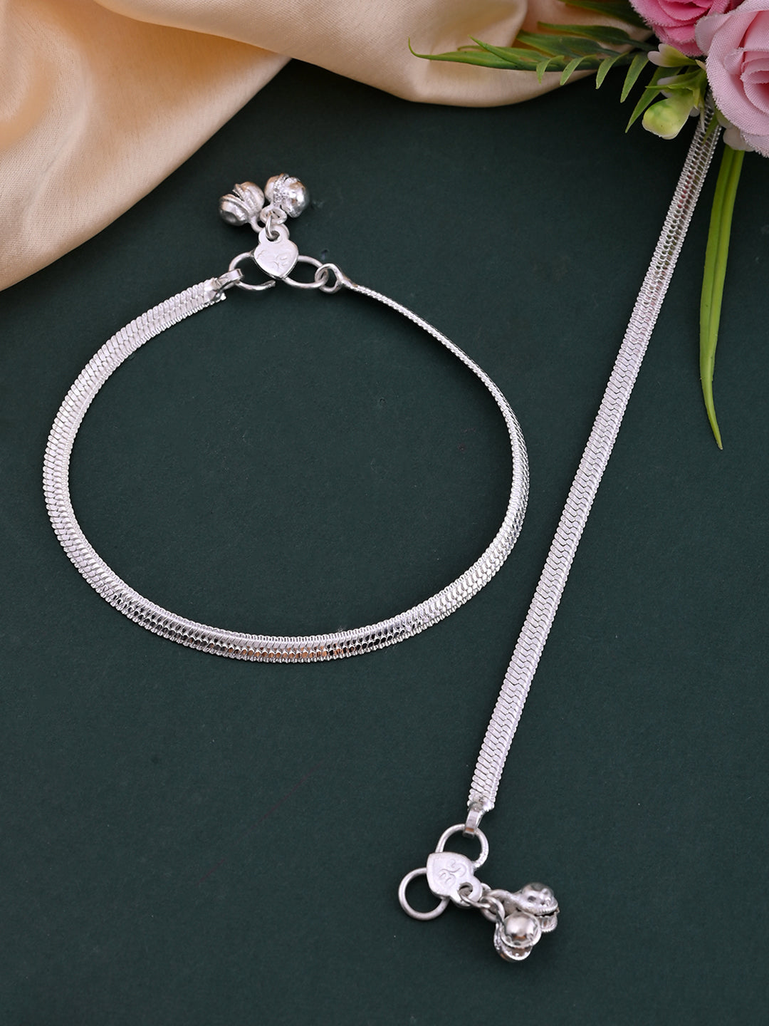 Buy Silver Anklet Payal For Women On Silvermerc Designs SBA22N_419