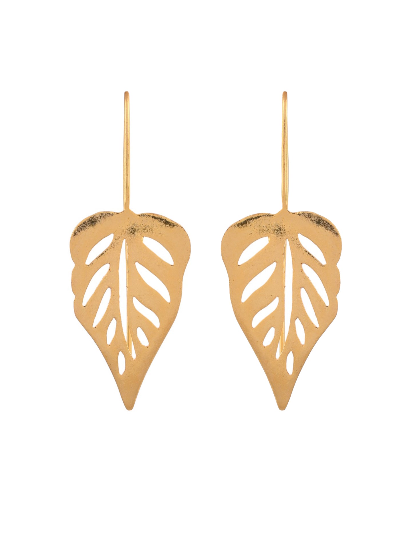 Elegant Gold Leaf Earrings