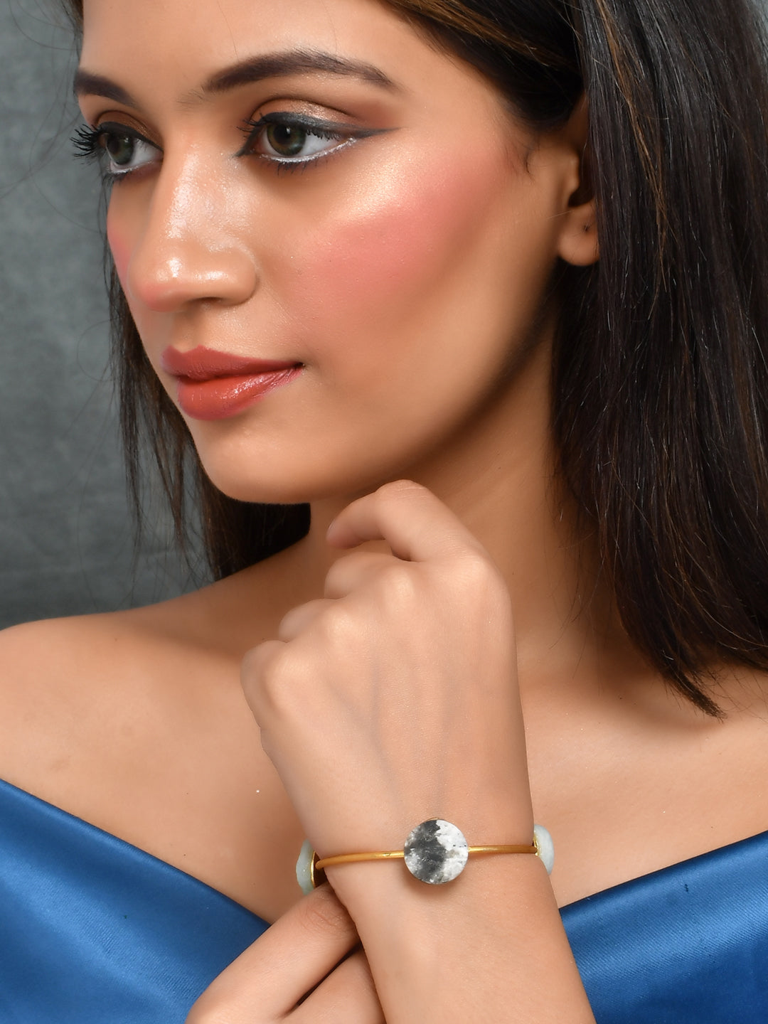 Gold Plated cuff Bracelet for women Ethnic & Daily Wear Bracelets