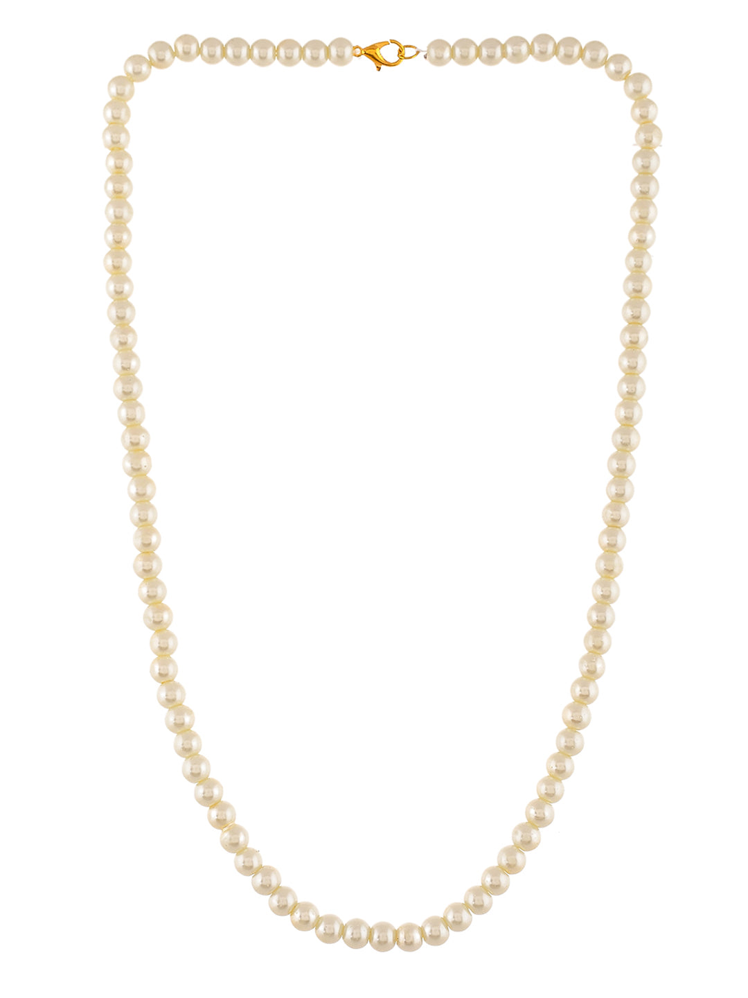 Pearl Gold Plated Chain Necklace Set