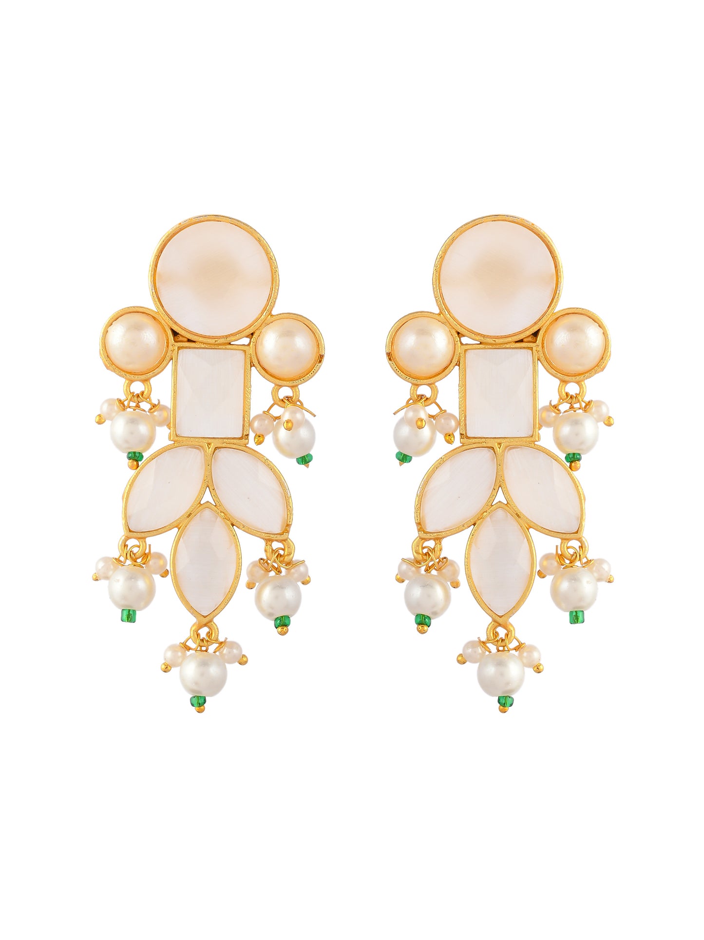 Gold Plated Traditional Drop Earrings
