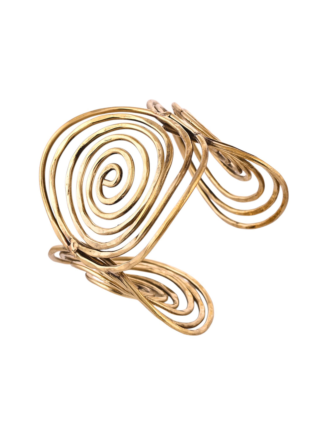 Golden Spiral Wire Bracelet | Traditional Bracelet For Women
