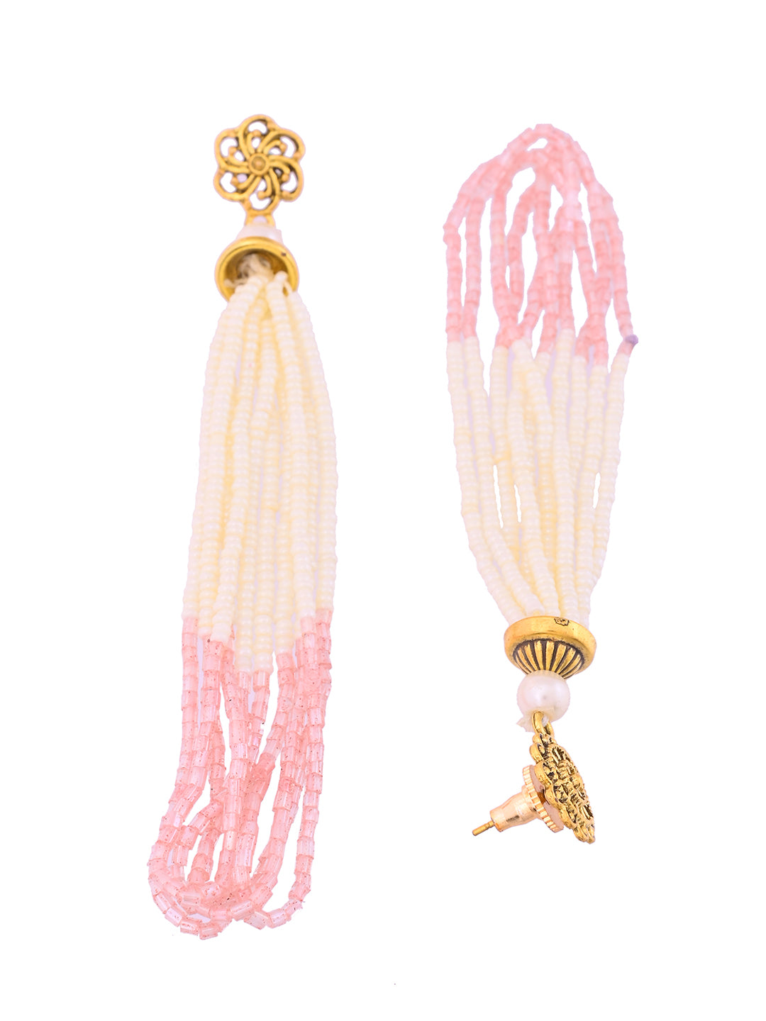 Pearl Beaded Necklace Set Ethnic Jewellery Set For Women