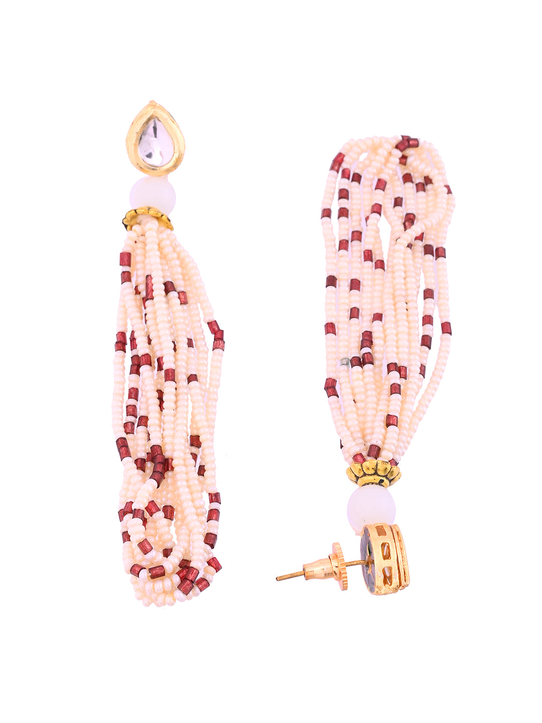 Classical Ethnic Beads Necklace Jewellery Set For Women & Girls