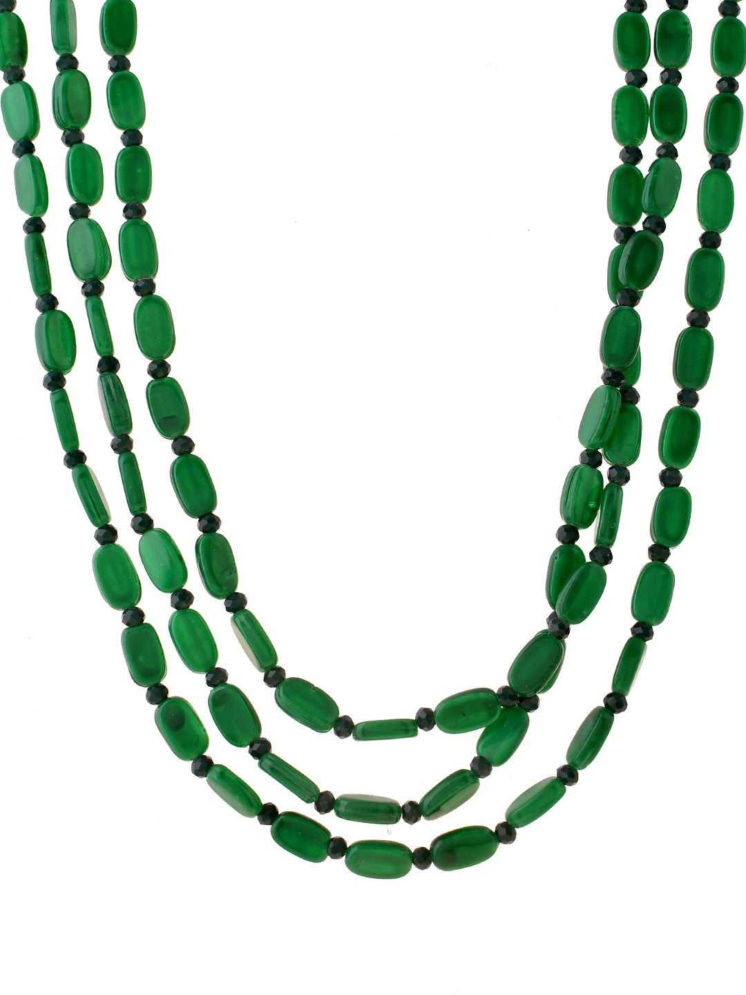 Gold-Plated Real Stones Layered Dropdown