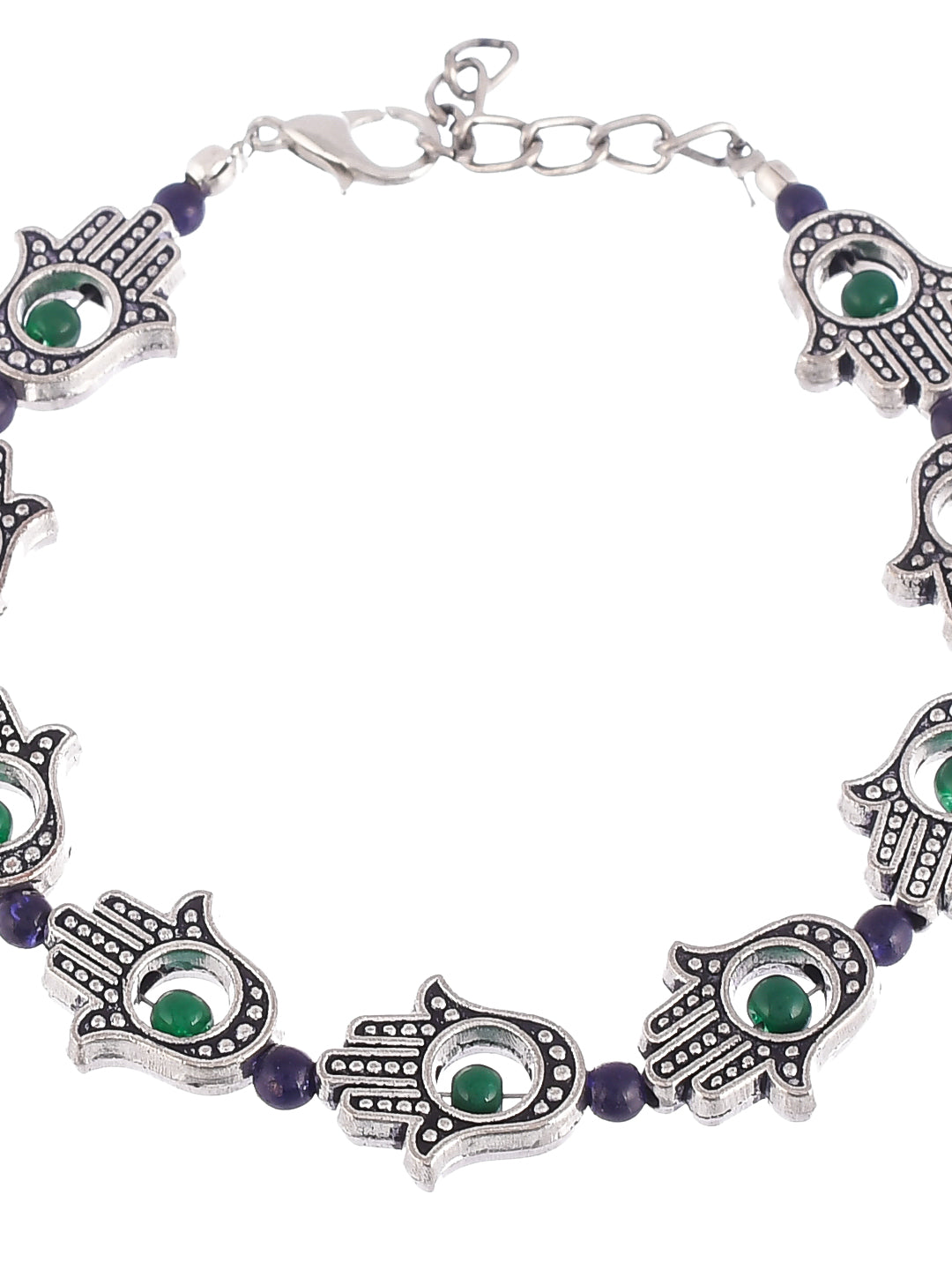 Silver Hamsa Cetic Anklet