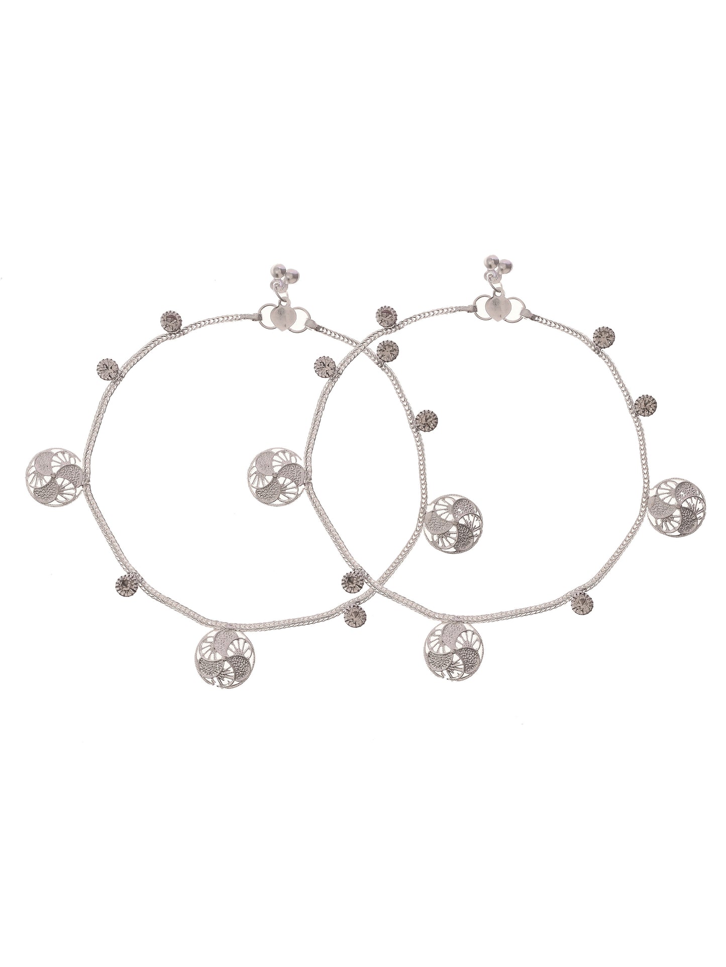 Silver Plated Handcrafted Kolusu Traditional Ethnic Payal