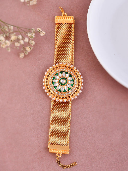 Kundan Gold Plated Bracelets for Women Online
