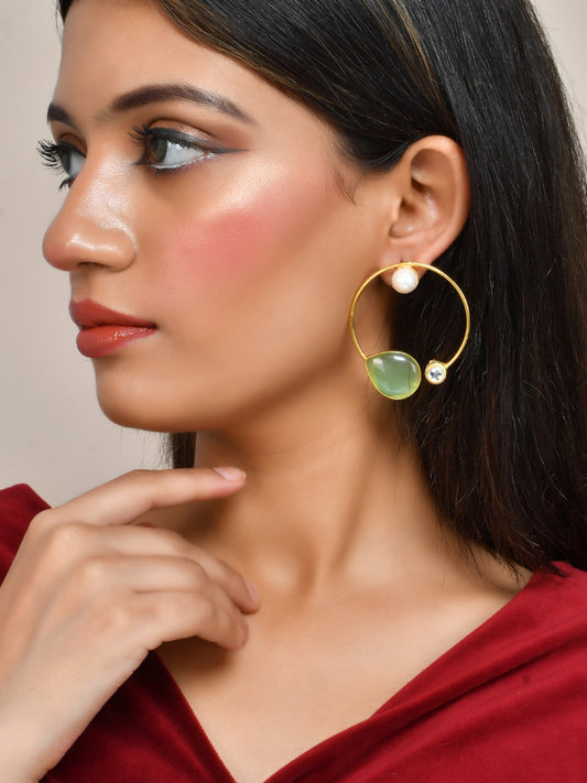 Circular Hoop Earrings for Classic Look - Earrings for Women Online