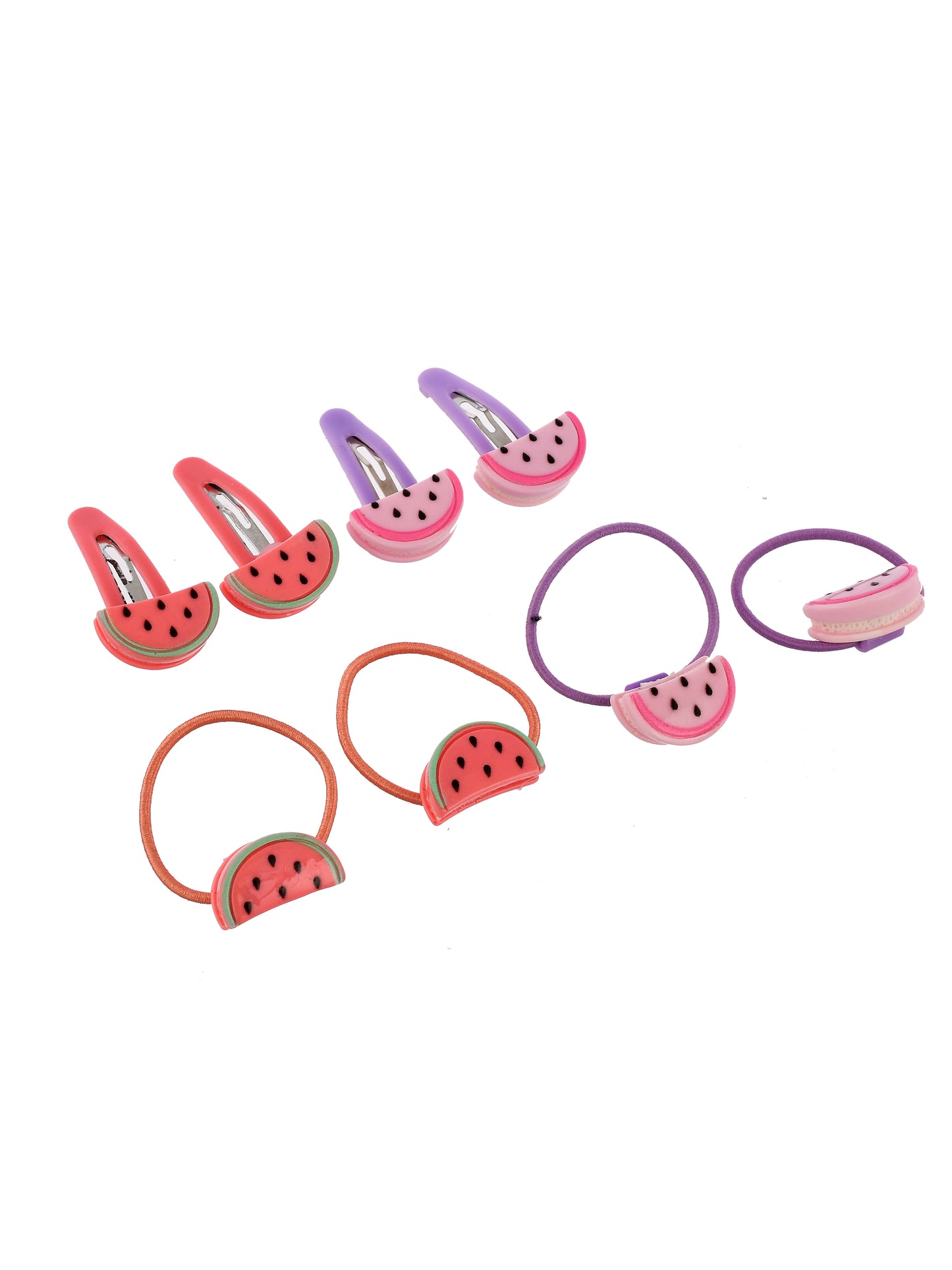 Set of 8 Watermelon Hair Accessory Set