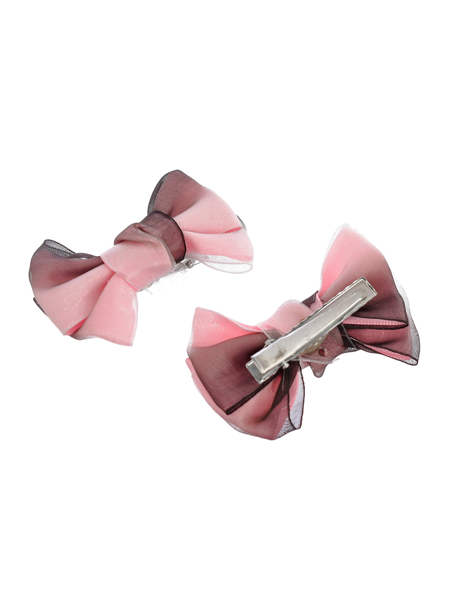Set of 2 Shaded pink Bow Hair accessory