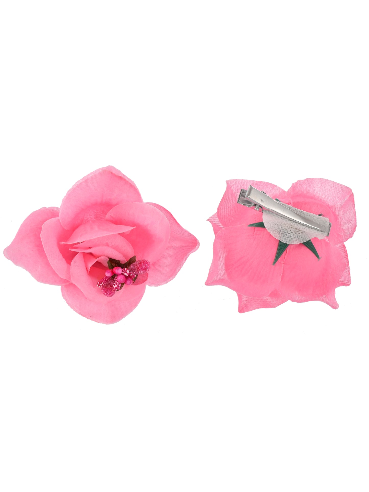 Artificial Baby Pink Rose Flower Hair Accessory